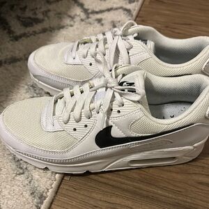Nike Air Max 90 White and Black Sneakers